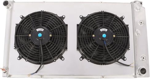  Jecoupoon 4 Row Full Aluminum Radiator Fan Shroud Compatible with Chevelle Malibu Blazer Jimmy El Camino 1968-1980 Replace CU161 CC161 161 in Saudi Arabia