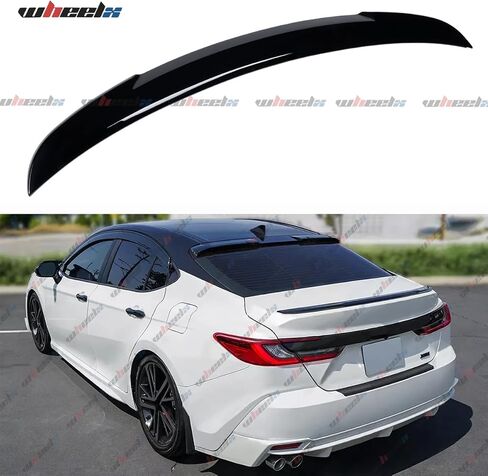 Rear Spoiler Compatible with 2025 Toyota Camry, OE Style Trunk Exterior Tail Deck Lid Wing Duckbill Lip Splitter (Glossy Black) in Saudi Arabia