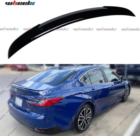 Rear Spoiler Compatible with 2025 Toyota Camry, OE Style Trunk Exterior Tail Deck Lid Wing Duckbill Lip Splitter (Glossy Black) in Saudi Arabia