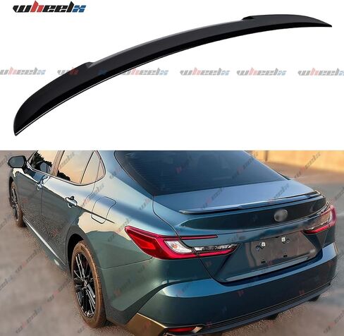 Rear Spoiler Compatible with 2025 Toyota Camry, OE Style Trunk Exterior Tail Deck Lid Wing Duckbill Lip Splitter (Glossy Black) in Saudi Arabia