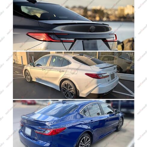 Rear Spoiler Compatible with 2025 Toyota Camry, OE Style Trunk Exterior Tail Deck Lid Wing Duckbill Lip Splitter (Glossy Black) in Saudi Arabia