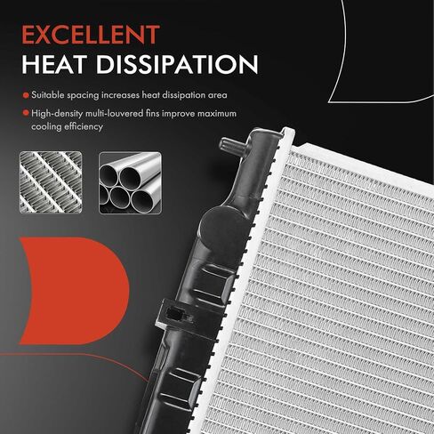 A-Premium Engine Coolant Radiator Assembly Compatible with Nissan Sentra 2000-2006, 1.8L, Manual Transmission, Replace# 214104M4006M100, 214104Z200 in Saudi Arabia