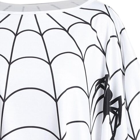 Women's Halloween Costumes Spider Web Poncho Shawl Cape Rave Party Cosplay Tops Blouse in Saudi Arabia