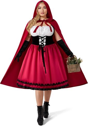 زي Spooktacular Creations للسيدات ذو القلنسوة الحمراء الصغيرة للنساء البالغات في الهالوين in Saudi Arabia