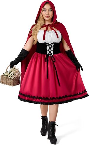 زي Spooktacular Creations للسيدات ذو القلنسوة الحمراء الصغيرة للنساء البالغات في الهالوين in Saudi Arabia