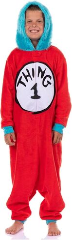 Dr. Seuss Thing 1 & Thing 2 Character Kigurumi Costume Union Suit Pajama Loungewear in Saudi Arabia