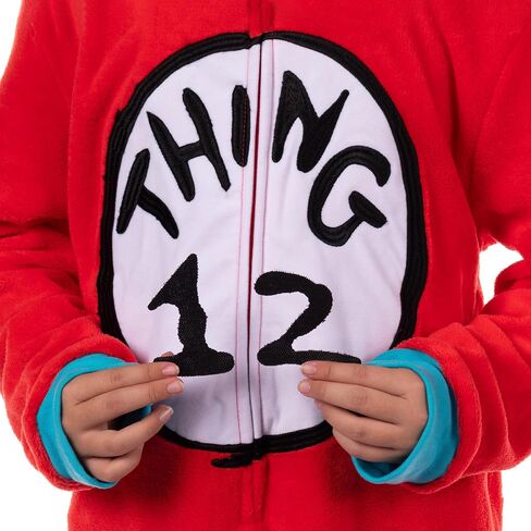 Dr. Seuss Thing 1 & Thing 2 Character Kigurumi Costume Union Suit Pajama Loungewear in Saudi Arabia