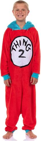 Dr. Seuss Thing 1 & Thing 2 Character Kigurumi Costume Union Suit Pajama Loungewear in Saudi Arabia