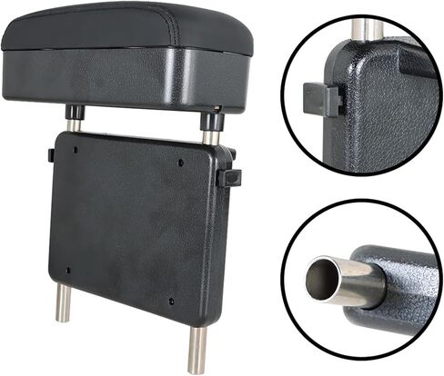 munirater Universal Car Armrest Support Elbow Pad Console Storage Case Black Replacement for Trucks SUVs Van and Most Car Models in Saudi Arabia