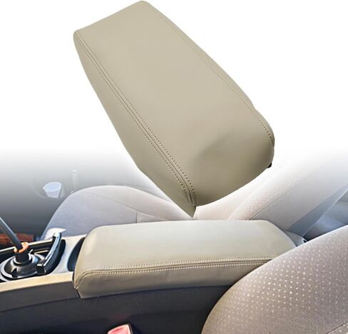NLQR Leather Center Console Lid Armrest Cover Beige Tan Compatible with Toyota Prius 2004 2005 2006 2007 2008 2009 in Saudi Arabia