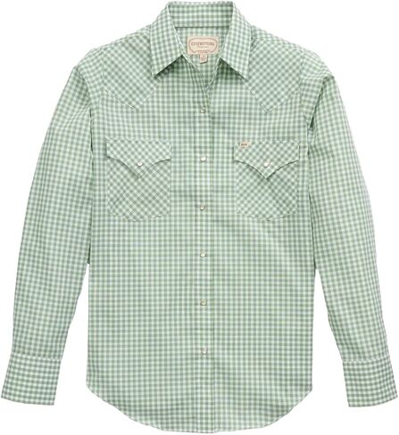 Cowgirl Blue Gingham Granddaddy Snap Shirt by Ely in Saudi Arabia