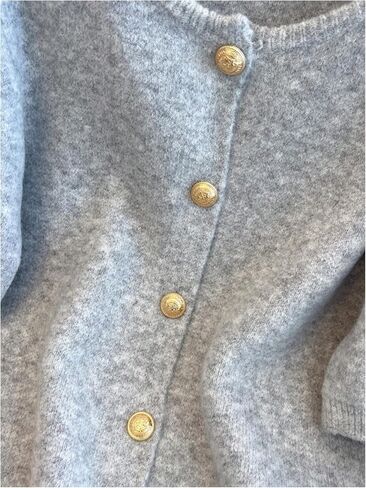 GORGLITTER Women's Short Sleeve Cardigan Sweater Trendy Fall 2025 Dressy Cute Button Up Lightweight Cable Knit Cardigan in Saudi Arabia