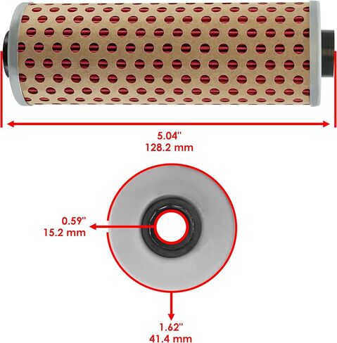 Caltric Oil Filter Compatible with BMW R75/5 1969-1980 / R75/6 1974-1976 / R75/7 1976-1977 / R45 450 1978-1985 / R90S R90/6 1974-1976 / R80GS 1980-1987 / R80ST 1982-1984 / R80RT 1982-1987 in Saudi Arabia