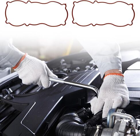 2 Pieces Valve Cover Gaskets Set Repair Kit VS50080 Gasket Auto Parts Replacement for GM 6 Cylinder 3800 Series in Saudi Arabia