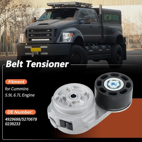 Belt Tensioner for Ford F-650 F-750 for Freightliner Drive Belt Tensioner Pulley Assembly No.4929688/5270678/0239233 in Saudi Arabia