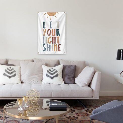 Let Your Light Shine Christian Wall Art Posters Tapestry 2x3 Ft Aesthetic Poster for Teen Boys Girls Bedroom and College Dorm Wall Decor Gifts in Saudi Arabia