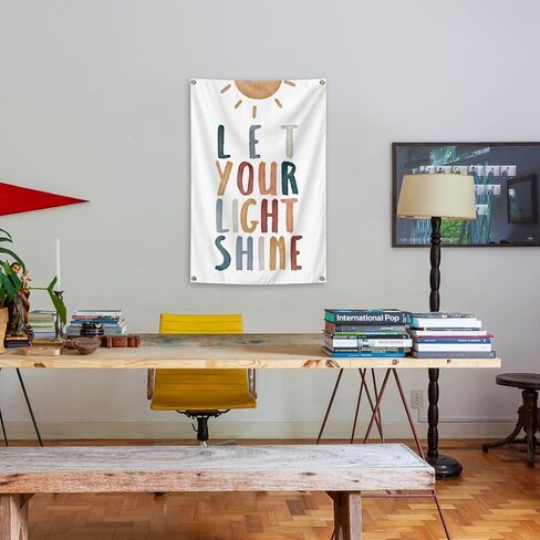 Let Your Light Shine Christian Wall Art Posters Tapestry 2x3 Ft Aesthetic Poster for Teen Boys Girls Bedroom and College Dorm Wall Decor Gifts in Saudi Arabia