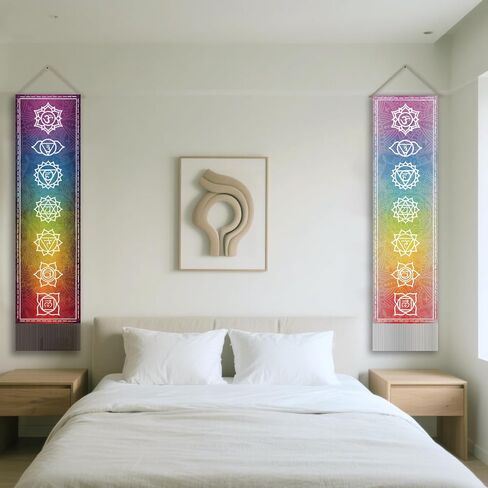SUPERDANT Snake Tarot Tapestry Floral Moon Wall Art Tapestry Moon Sun Wall Blanket 2 Tapestries Long Hanging with Tassel Design for Living Room Bedroom Dorm Halloween Decor Gifts in Saudi Arabia