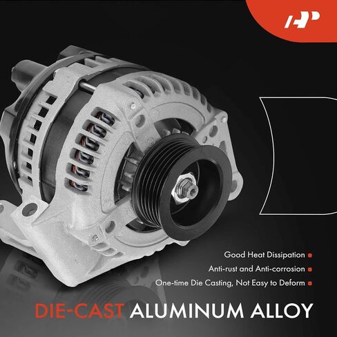 A-Premium Alternator Compatible with Chevrolet Impala 2006 2009-2011, Monte Carlo 2006, 12V 150A 6-Groove Pulley Clockwise in Saudi Arabia