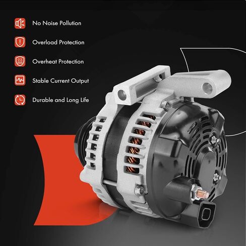 A-Premium Alternator Compatible with Chevrolet Impala 2006 2009-2011, Monte Carlo 2006, 12V 150A 6-Groove Pulley Clockwise in Saudi Arabia