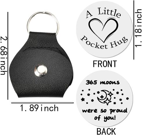 Pocket Hug Token Long Distance Relationship Keepsake Gifts for Women Birthday Christmas Gifts With Keychain in Saudi Arabia