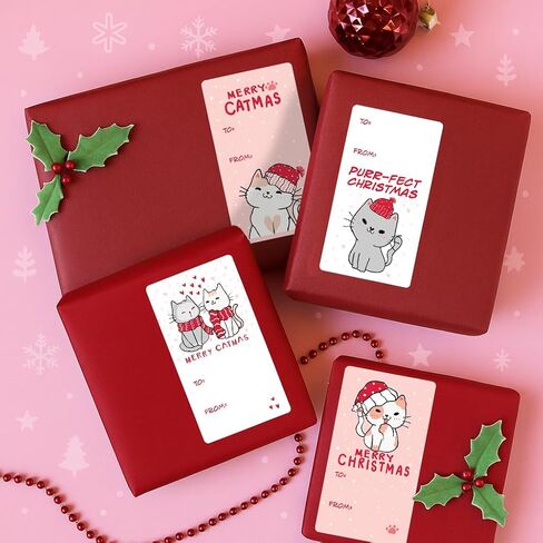 Santa Paws Christmas Gift Tags, Peel and Stick Christmas Gift Tags, 75 Count Merry Woofmas Pet Holiday Gift Wrap Tags in Saudi Arabia