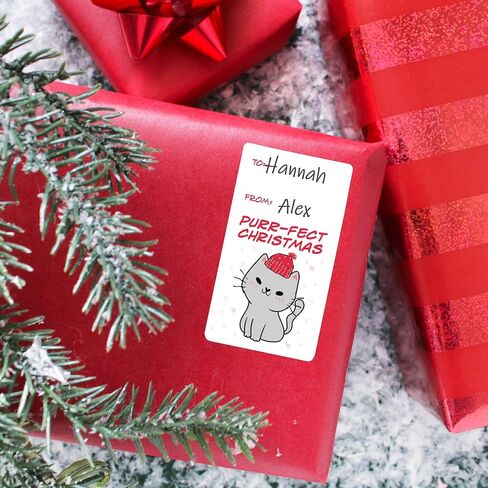 Santa Paws Christmas Gift Tags, Peel and Stick Christmas Gift Tags, 75 Count Merry Woofmas Pet Holiday Gift Wrap Tags in Saudi Arabia