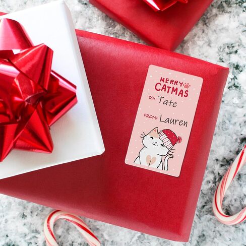 Santa Paws Christmas Gift Tags, Peel and Stick Christmas Gift Tags, 75 Count Merry Woofmas Pet Holiday Gift Wrap Tags in Saudi Arabia