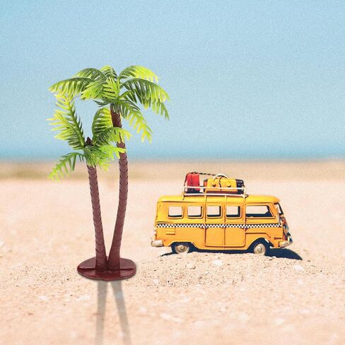 Garneck 5Pcs Miniature Artificial Coconut Palm Trees for Crafts Realistic Greenery Plant for Aquarium Fairy Garden Decor Fake Palm Tree Model for DIY Micro Landscape Fish Tank Cake Topper in Saudi Arabia
