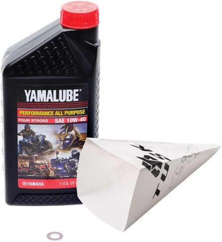 مجموعة تغيير زيت ناقل الحركة Tusk ثنائي الشوط Yamalube لجميع الأغراض 10W-40 متوافقة مع Yamaha YZ125 2003-2025 in Saudi Arabia