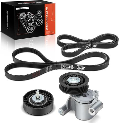 مجموعة محرك سيربنتين للمحرك A-Premium متوافقة مع سيارات Ford - Escape 2013-2017، Focus 2013-2018، Transit Connect 2014-2017 - 2.0L 2.3L 2.5L in Saudi Arabia
