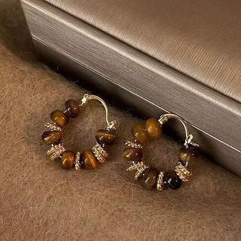 Ladies Amber Crystal Earrings, Cubic Zirconia Hypoallergenic Earrings, Ladies' birthday and Valentine's Day Gifts in Saudi Arabia