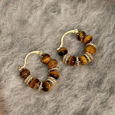Ladies Amber Crystal Earrings, Cubic Zirconia Hypoallergenic Earrings, Ladies' birthday and Valentine's Day Gifts in Saudi Arabia