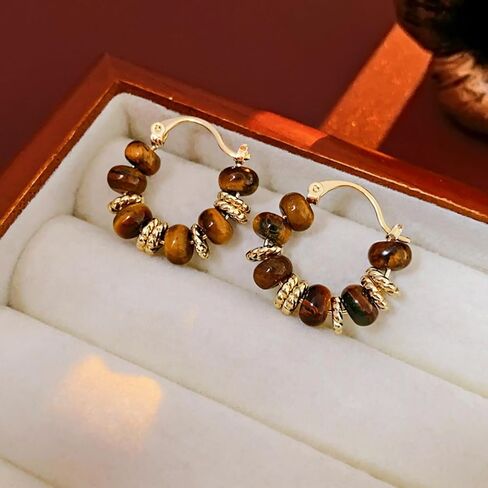 Ladies Amber Crystal Earrings, Cubic Zirconia Hypoallergenic Earrings, Ladies' birthday and Valentine's Day Gifts in Saudi Arabia