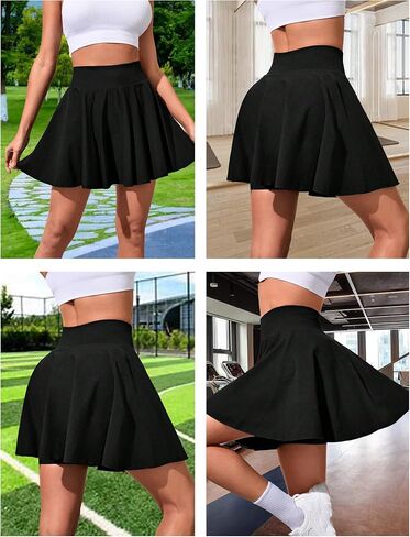 Women High-Waisted Flared Skirt Comfortable and Stylish Pleated Mini Skirt in Saudi Arabia