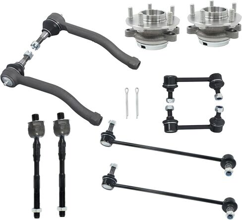 labwork Front Steering Tie Rod End Sway Bar End Wheel Hub Bearning ES800357 ES800358 Replacement for Nissan Altima 2007-2013 in Saudi Arabia