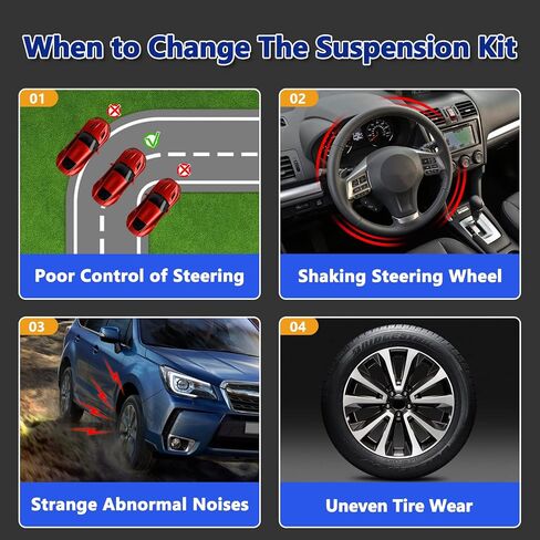 Control Arm Replacement for Suspension Kit Lower Control Arm Ball Joint Tie Rod Links Compatible With 2014-2018 Subaru Forester - 10 Pcs in Saudi Arabia