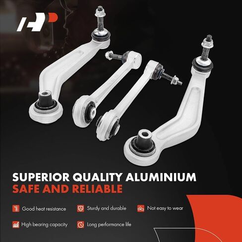 A-Premium Set of 6, Rear Forward & Rearward Upper Control Arm, Sway Bar Link, Compatible with BMW E39 E60 Series - 525i 2001-2003, 528i 1997-2000, 530i 2001-2003, 540i 1997-2003 in Saudi Arabia