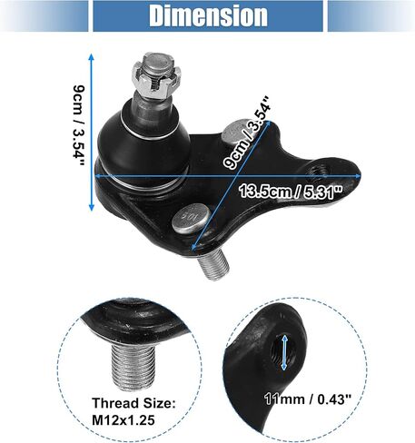 X AUTOHAUX 2pcs Front Lower Ball Joint K50006 for Toyota RAV4 2006-2018 for Toyota Corolla IM 2017 Suspension Lower Ball Joint Kit 4333009631 in Saudi Arabia