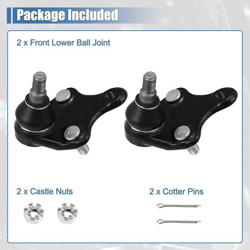 X AUTOHAUX 2pcs Front Lower Ball Joint K50006 for Toyota RAV4 2006-2018 for Toyota Corolla IM 2017 Suspension Lower Ball Joint Kit 4333009631 in Saudi Arabia