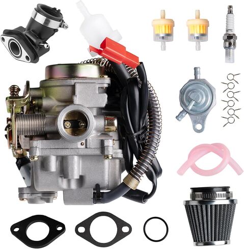 GY6 50cc Carburetor for Tao tao 50cc 49cc ATM50 Pony VIP Scooter Chinese 4-Stroke Engine Moped PD18J 139QMB Carb in Saudi Arabia