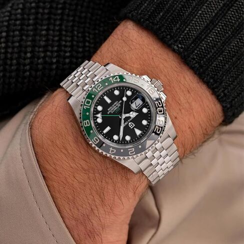 تصميم باجاني GMT 40 ملم حركة NH34 أوتوماتيكية إطار سيراميك منطقة زمنية مزدوجة عرض التاريخ 100 متر مقاومة للماء مضيئة ساعة عمل رياضية هدايا للرجال in Kuwait