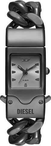 Diesel Men's Closer Three-Hand Gunmetal Stainless Steel Watch (Model: DZ2227) in Saudi Arabia