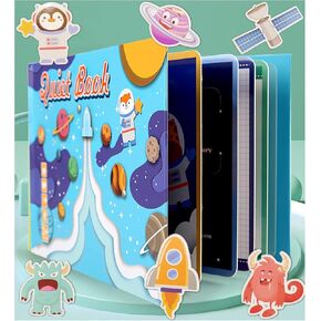 Jxueych Quiet Book for Toddlers Preschool Sensory Toys DIY Montessori Busy Book for Kids to Develop Learning Skills, Road Trip Essentials (Mini - Daily) in Kuwait