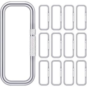 1.875'' Rectangular Key Ring with Turn Twist Sleeve Closure Screw Lock Clip KeyChain Ring for Key Organizer in Saudi Arabia