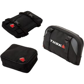 Tusk Front and Rear Motorcycle Fender Tube Packs with Handlebar Bag in Saudi Arabia