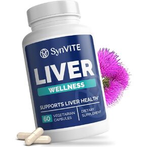 Liver Wellness - Liver Cleanse Detox & Repair for Liver Health with Artichoke Extract, Milk Thistle, Dandelion Root, Beet Root, Turmeric & More - Vegetarian, Non-GMO, Gluten-Free, Made in USA in Saudi Arabia