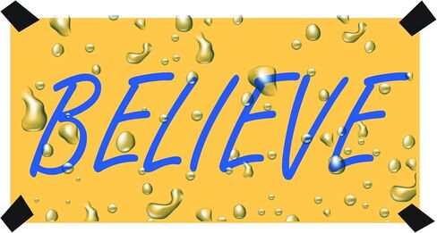 حزمة ملصقات Believe مكونة من 3 - ملصقات فينيل تحفيزية مقاومة للماء لأجهزة الكمبيوتر المحمول، وزجاجة المياه، والسيارة، ولوح التزلج، والجيتار، والأمتعة - ملصقات اقتباس إيجابية متينة من إنتاج S.K in Saudi Arabia