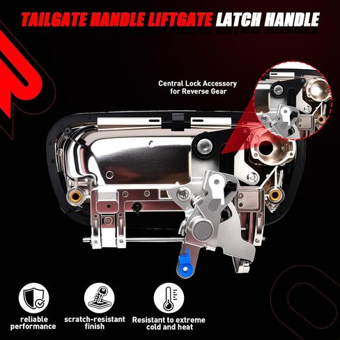 ONER Tailgate Handle Assembly with Keyhole Compatible with 2000–2006 Toyota Vehicle Tundra Replace# 69090-0C010 69090-0C030-C0 Black Tail Gate Handle in Kuwait