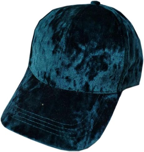 WITHMOONS Unisex Crushed Velvet Plain Soft Baseball Cap Adjustable Hat CW00009 in Saudi Arabia